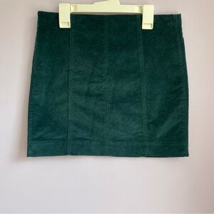 Jolt Dark Green Pencil Skirt